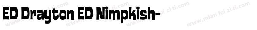 ED Drayton ED Nimpkish字体转换